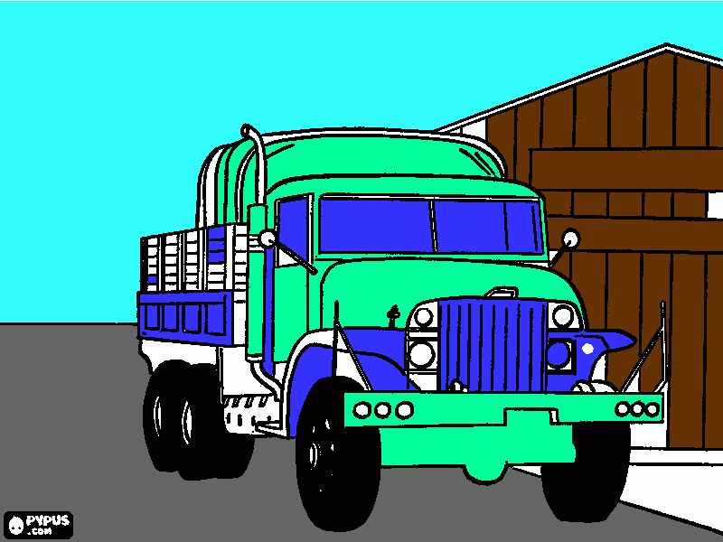 camion in america da colorare