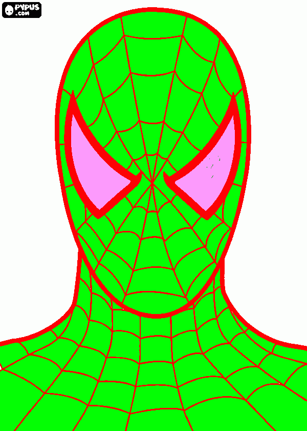 green spider da colorare