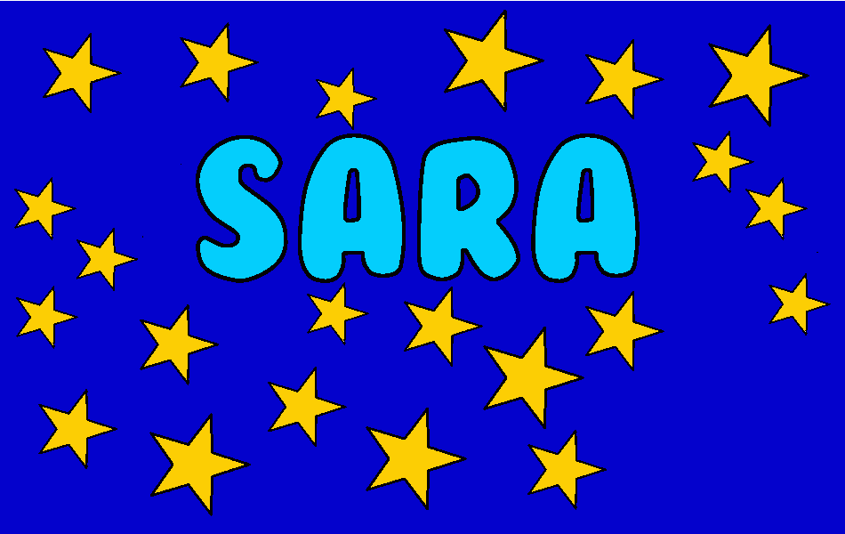 Il tuo nome Sara da colorare