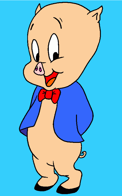porky pig da colorare