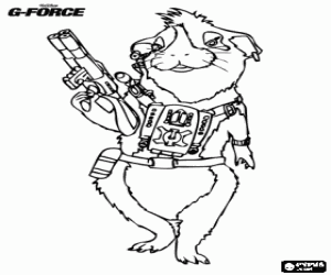 Colora Agente Juarez la cavia, l'esperto di arti marziali del team G-Force