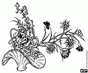 Colora Belo cesto decorativi con fiori misti
