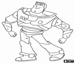 Colora Buzz Lightyear, il guerriero dello spazio, uno dei protagonisti principali delle avventure di Toy Story