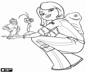 Colora Ginormica con BOB, il Professor  Scarafaggio et Anello Mancante