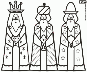 Colora I tre Re Magi