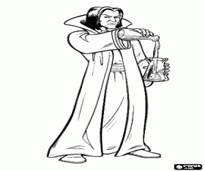 Colora Il professor Severus Piton