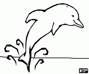 Colora Il salto del delfino