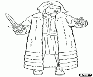 Colora La piccola Lucy Pevensie a Narnia