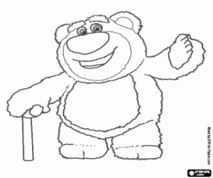 Colora Lots-O'-Huggin' Bear o Lotso � un orso di peluche, � il leader dei giocattoli dal vivaio e il nemico principale di Toy Story 3