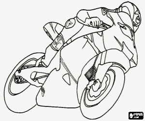 Colora Moto di sport di concorrenza