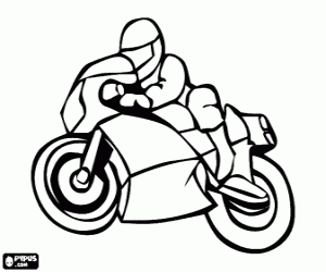 Colora Moto sport con il suo pilota