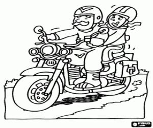 Colora Moto stradali con conducente e del passeggero