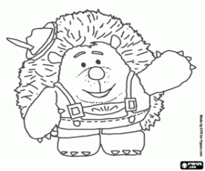 Colora Mr. Pricklepants � un porcospino di giocattolo, � un giocattolo di Bonnie