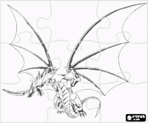 Colora Puzzle di Pyrus Drago � il custode Bakugan di Dan