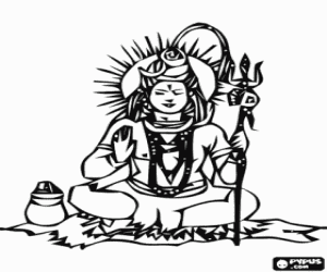 Colora Shiva - Il Dio Distruttore nil Trimurti, la Trinit� ind�