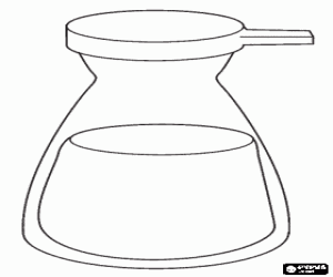 Colora Vaso de vetro con coperchio per bevande come l'acqua, vino o bibite senza gas