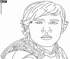 Colora Volto di Edmund Pevensie