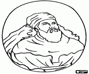 Colora Zoroaster o Zarathustra, profeta e fondatore del Zoroastrismo