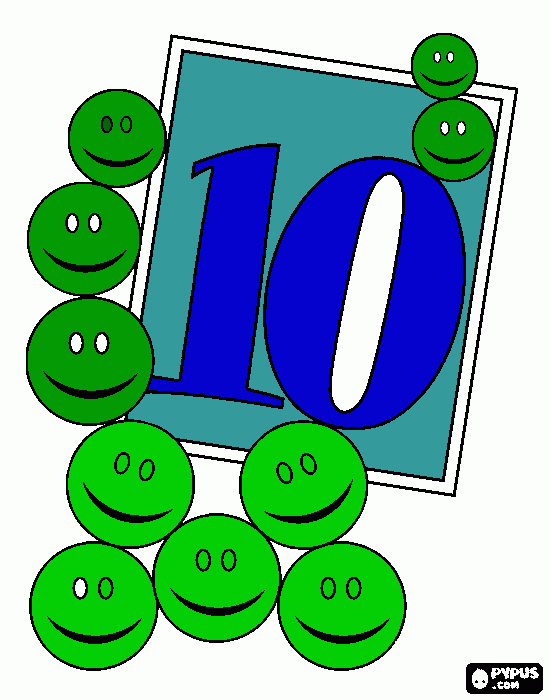 10 anni da colorare