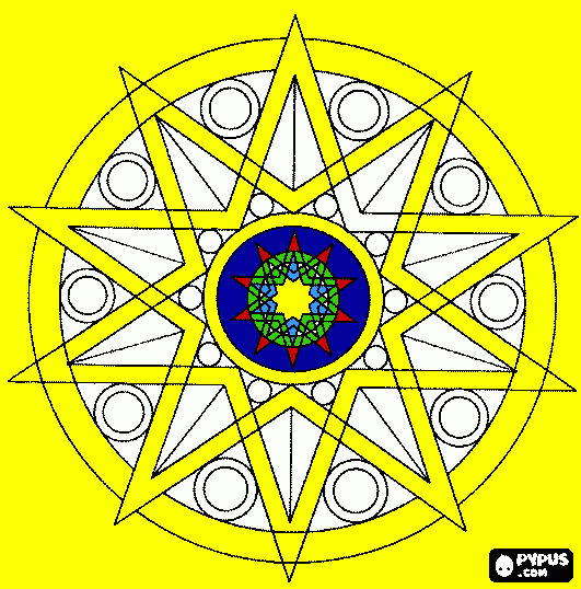 3d mandala da colorare