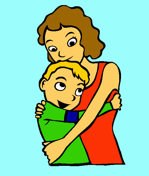 abbraccio da colorare