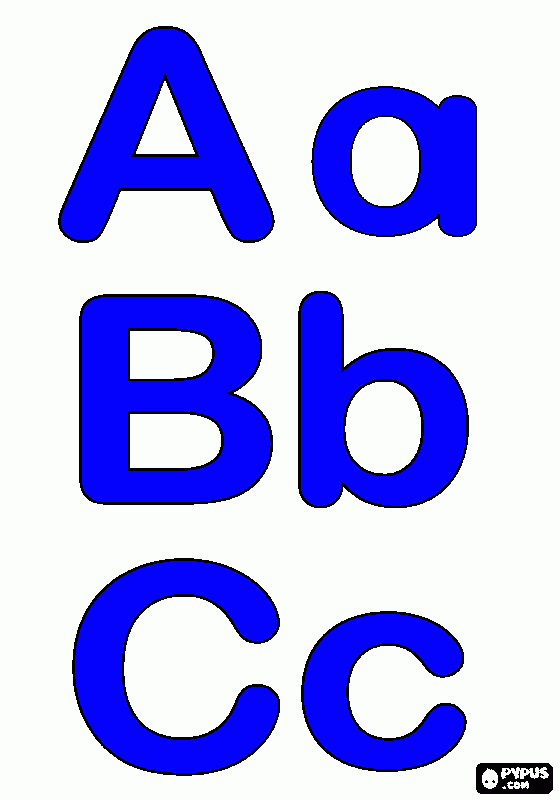 abc da colorare