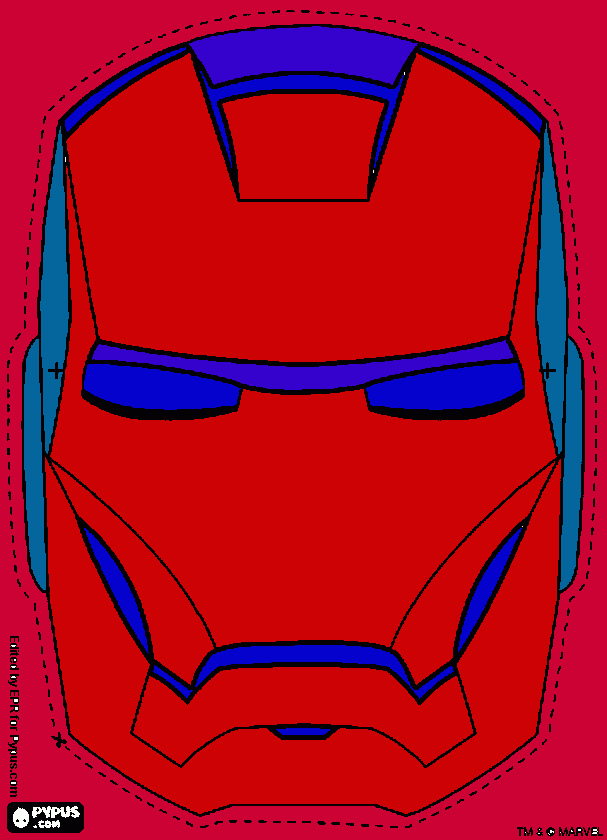 airon man da colorare