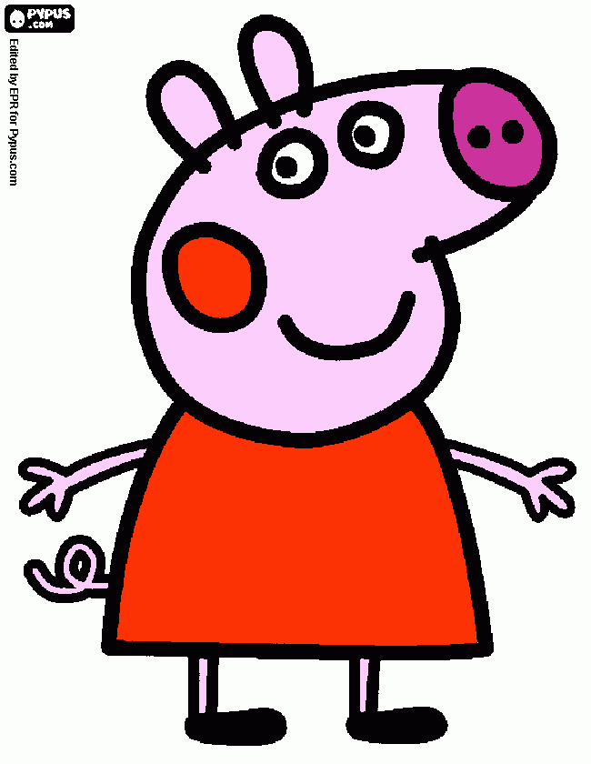 ALBIERO peppa da colorare