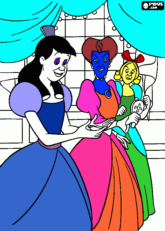 anastasia genoveffa e..... matrigna da colorare