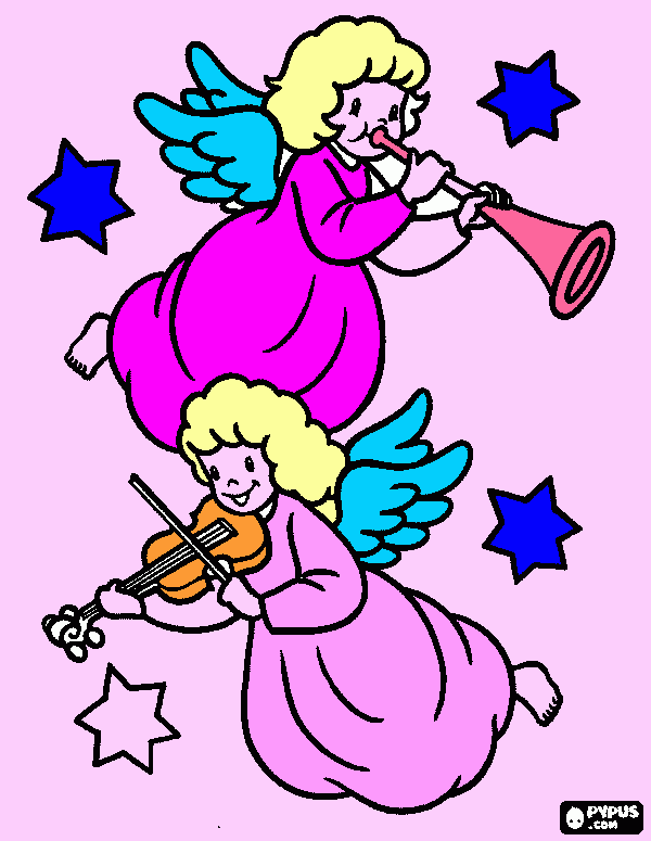 angeli da colorare
