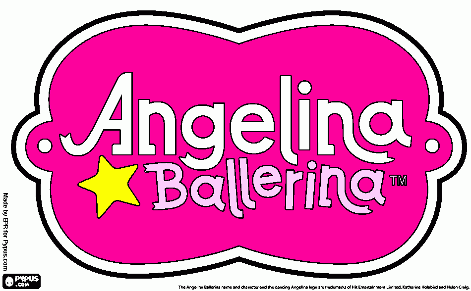 Angelina Ballerina da colorare