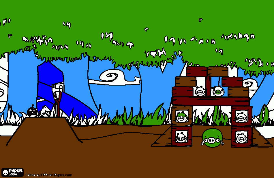 angry birds. da colorare