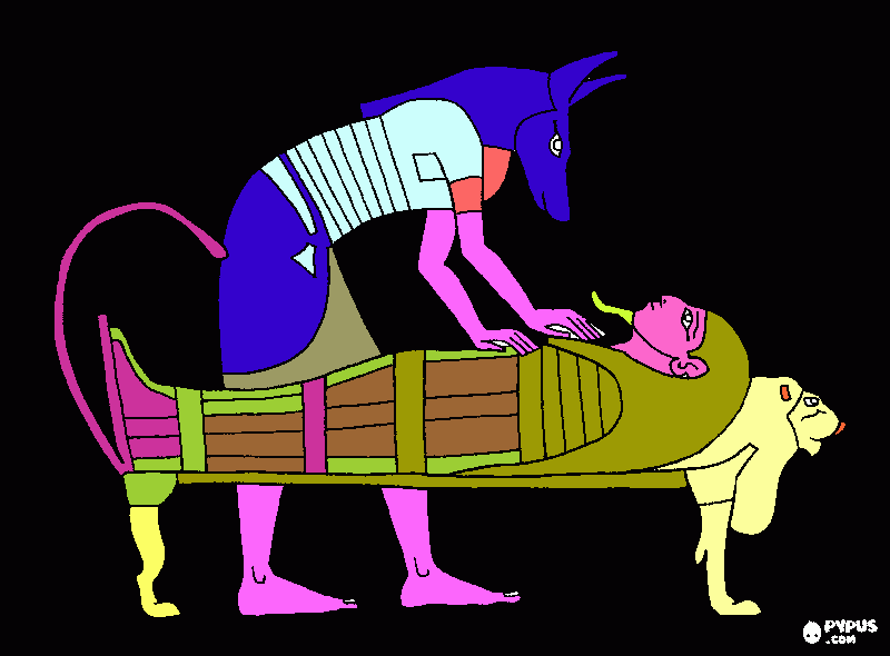 anubis da colorare