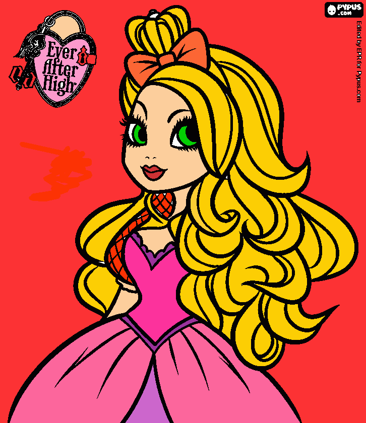 Apple White - Ever after high da colorare