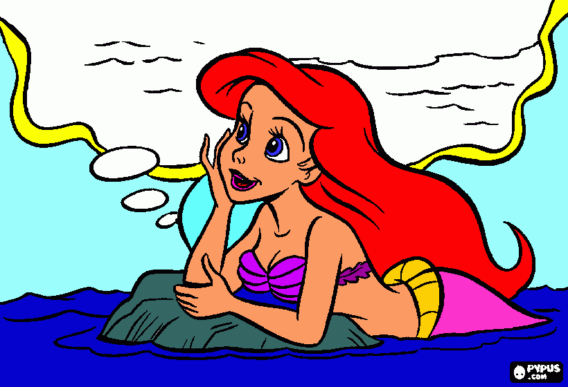 ariel da colorare