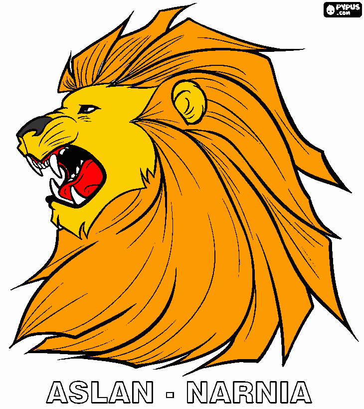 aslan da colorare