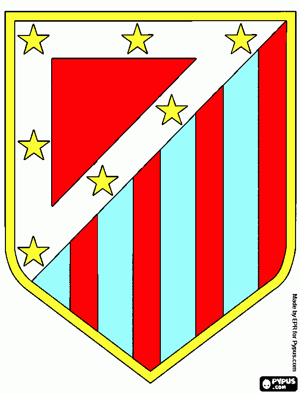 Download disegni da atletico madrid , atletico madrid da stampare