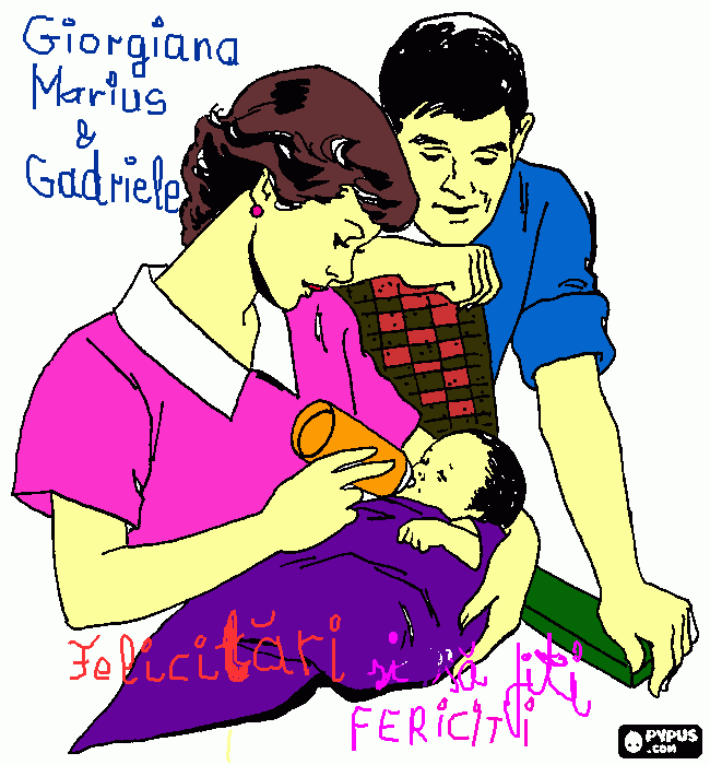 Auguri da colorare