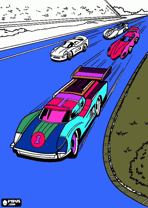 auto colorate da colorare