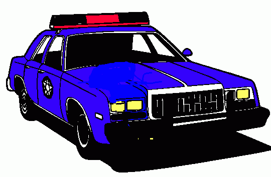 auto   di     polizia da colorare