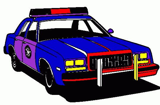 auto polizia da colorare