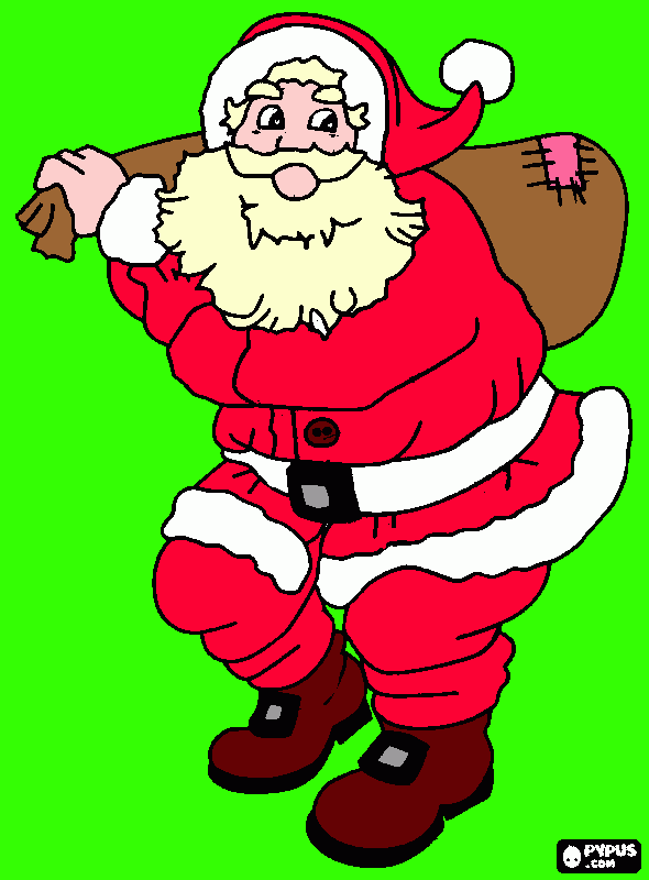 babbo natale (Giuseppe Facchinetti) da colorare