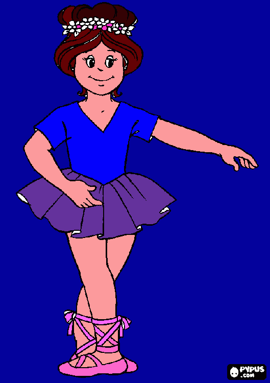 ballerina da colorare