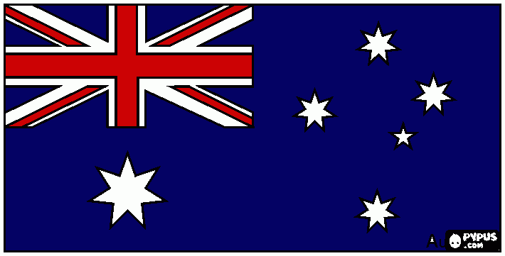 bandiera australia da colorare