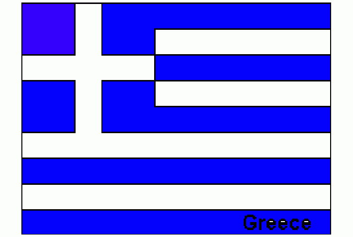 Bandiera della Grecia da colorare
