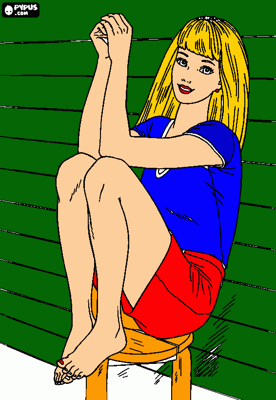 barbie da colorare