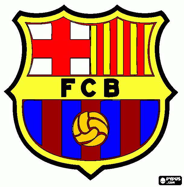 barcellona da colorare