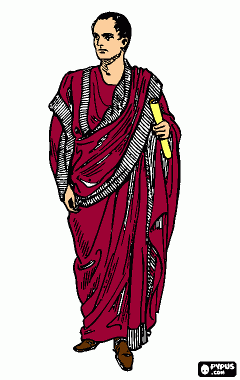 bel romano da colorare