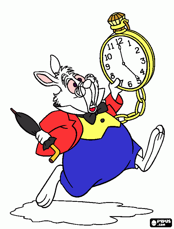 alice in wonderland rabbit clipart - photo #21