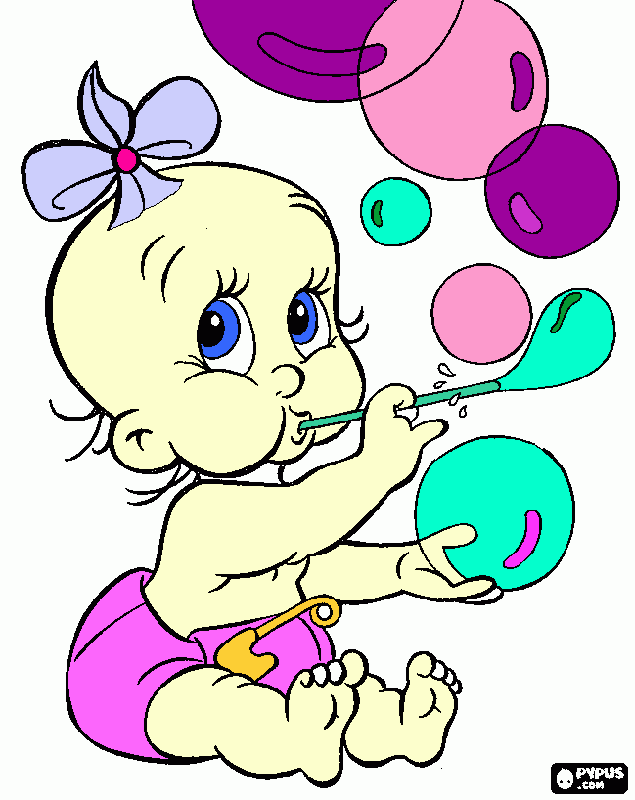 bimba bella da colorare